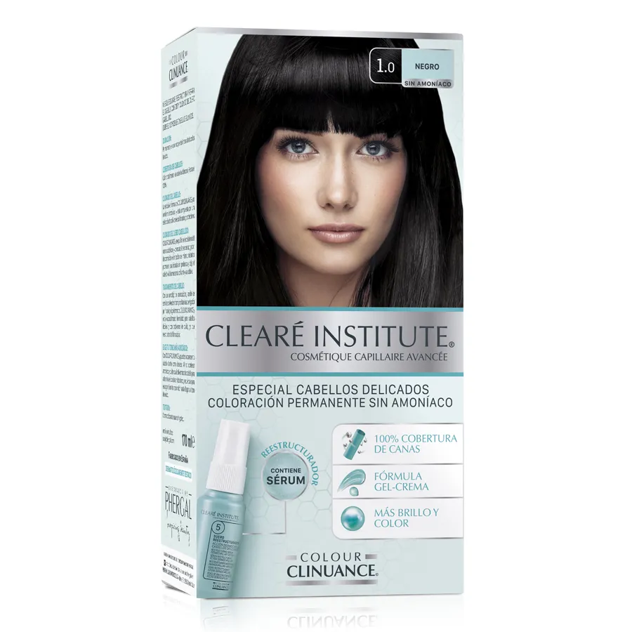 Colour clinuance 1.0 negro cabellos delicados, Cleare Institute