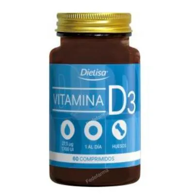Vitamine D3 60 comprimés, Dietisa (dielisa)