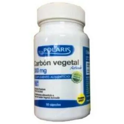 Carbón vegetal activado 50 cápsulas, Polaris