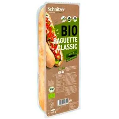 Pan baguette clasico sin gluten BIO 180 g, Schnitzer