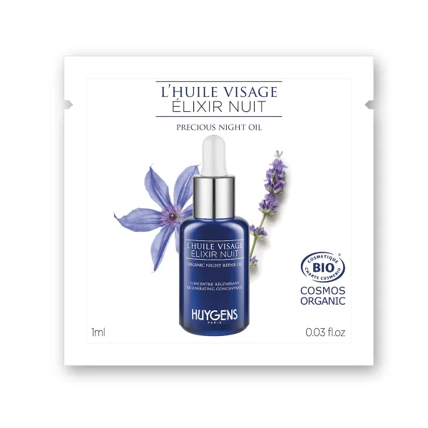 Muestra aceite facial regenerador de noche, Huygens