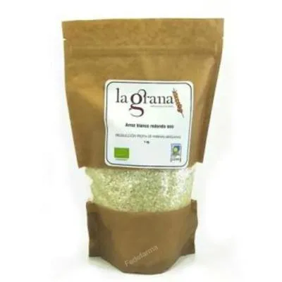 Arroz redondo blanco BIO 1 kg, La Grana