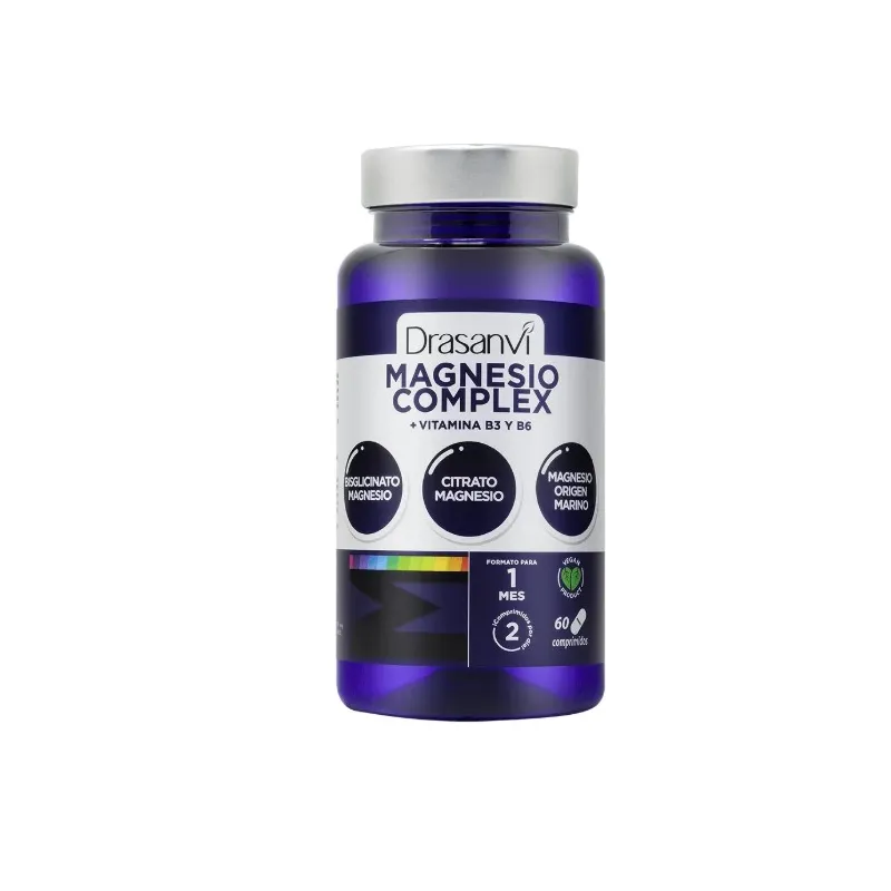 Magnesio complex + vitamina b3 b6 60 c, Drasanvi