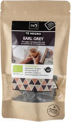 Té negro earl grey 15 bolsas téo-teo BIO 30 g, Teo Bio