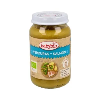 Gemüse-Lachs-Brei 6 Monate BIO 200 g, Babybio