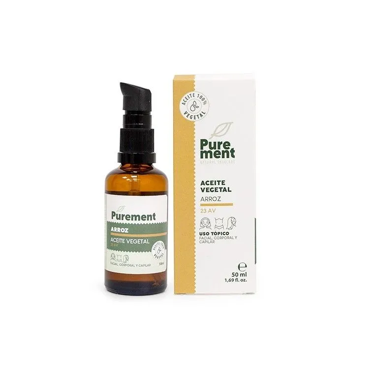Huile végétale de Son de Riz 50 ml, Purement