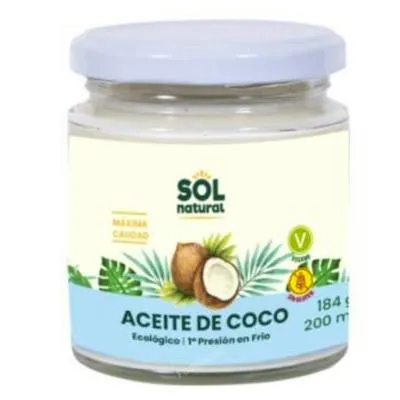 Aceite de coco BIO 200 ml, Solnatural