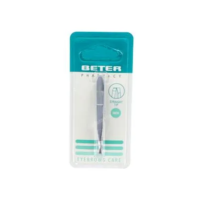Pinza depilar cromada 7cm 24001, Beter