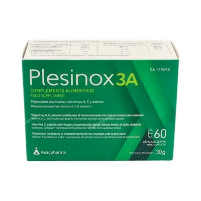 Plesinox 3a 60 cápsulas, Atache