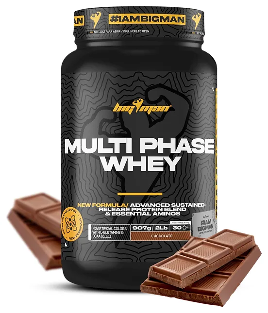 Multi phase whey chocolate 908 g, Bigman