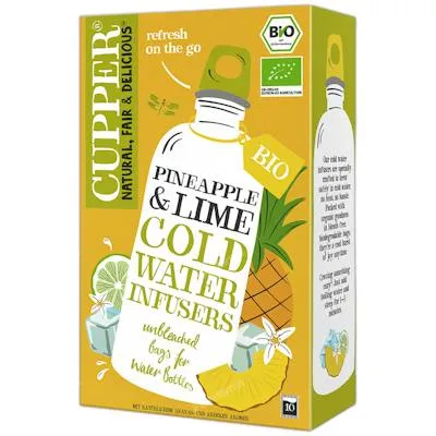 Kaltaufguss Ananas und Limette BIO 10 Briefchen, Cupper