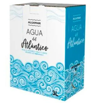 Agua del oceano atlantico agua de mar bag in box 3 l, Algamar