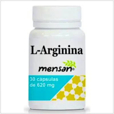 L- arginina 620 mg 30 cápsulas, Mensan
