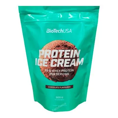 Protein ice cream choc 500 g, Biotechusa