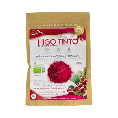 Higo tinto polvo BIO 200 g, Tuno Canarias