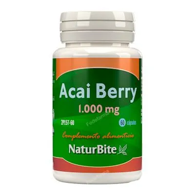 Acai berry 1000 mg 60 cápsulas, Naturbite