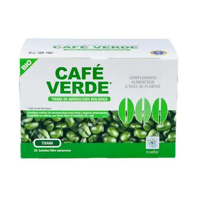 Café verde tisana BIO 20 sobres, Noefar