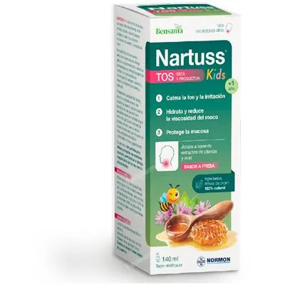 Nartuss kids tos seca y productiva 140 ml, Bensania