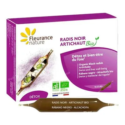Rabano negro - alcachofa BIO 10 ampollas, Fleurance Nature