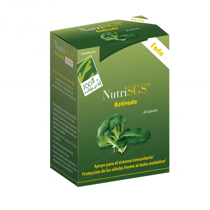 Nutrisgs activado forte 100%natural 60 cápsulas, 100% Natural