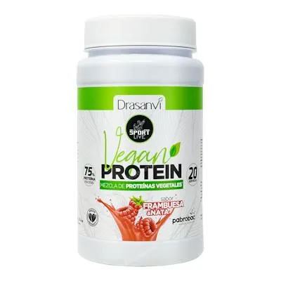 Proteína vegana sabor frambuesa sport live 600 g, Drasanvi Sport Live