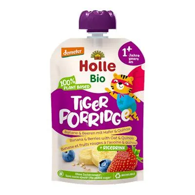 Tiger plátano arand avena 1 año sin gluten BIO 130 g, Holle
