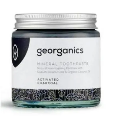 Dentífrico mineral carbón activado crema 120 ml, Georganics