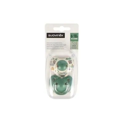 Chupete clasico tet anato silicona 6-18 ml 2 uds., Suavinex