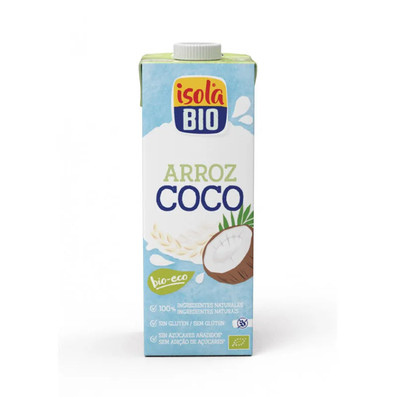 Bebida arroz coco 1 l, Isola Bio