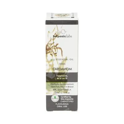 Aceite esencial de cardamomo alimentario BIO 5 ml, Terpenic