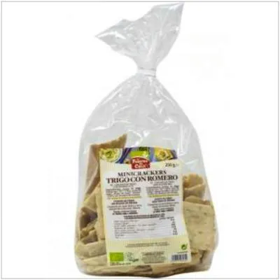 Mini crackers di grano con rosmarino BIO 250 g, La Finestra Sul Cielo