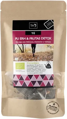 Té rojo & frutas detox 15 bolsas -TEO BIO 30 g, Teo Bio