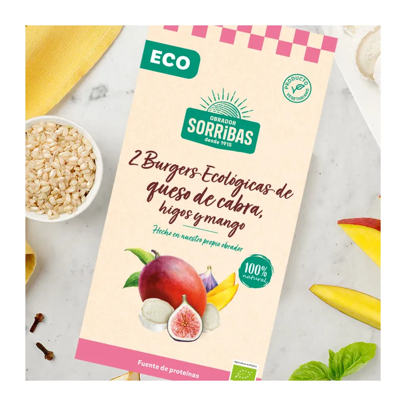 Ziegenkäse-Feigen-Mango-Burger Sorribas 160 g, Obrador Sorribas