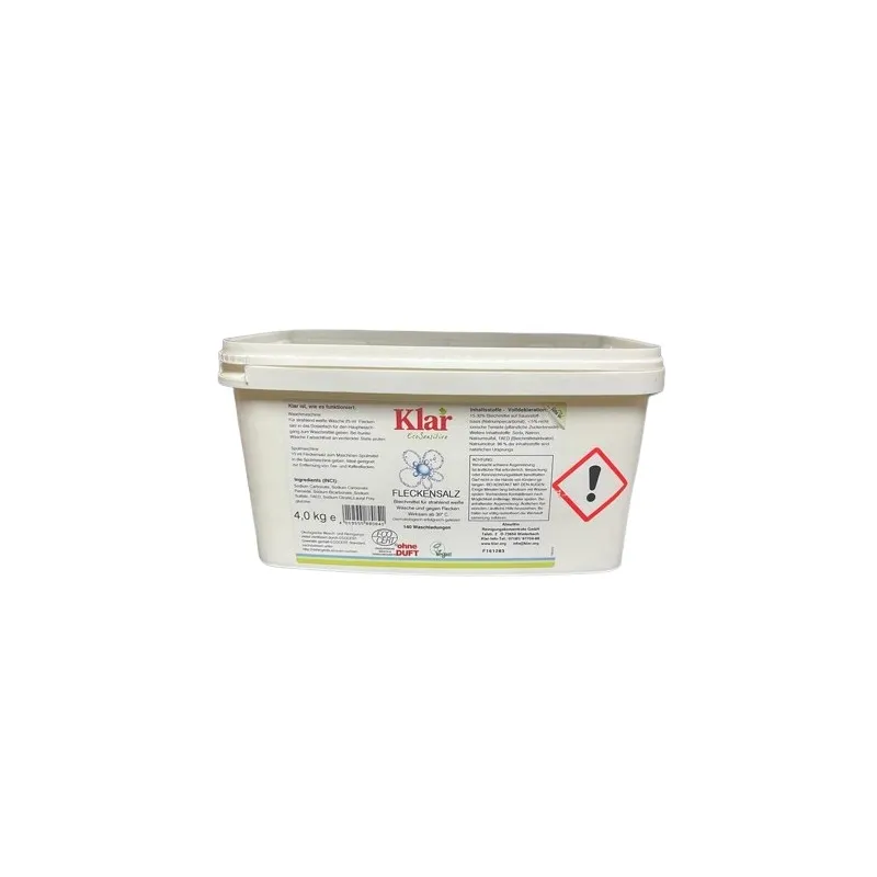 Klar blanqueador oxigenado polvo ropa 4 kilos, Alma Win