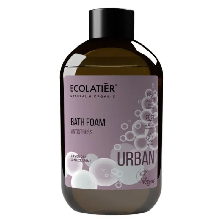 Espuma de Baño Antiestrés Lavanda y Nectarina, Ecolatier