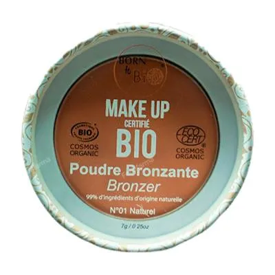 Polvo bronceador orgánico N1 Natural 7 g, Born To Bio
