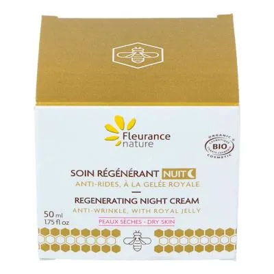 Crema de noche regenerante con jalea BIO 50 ml, Fleurance Nature