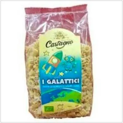 Mix galactic pasta infantil con figuras BIO 500 g, Castagno