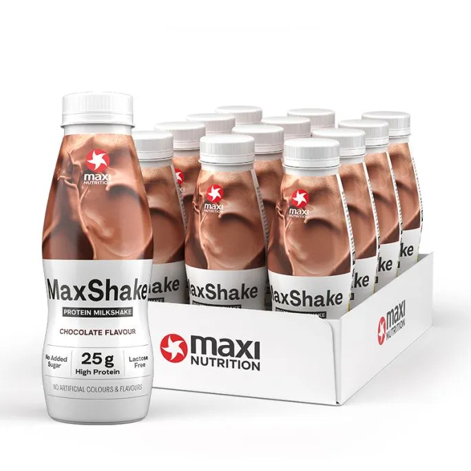 Maxshake Protein Milkshake Chocolate 330 ml, Maxi Nutricion
