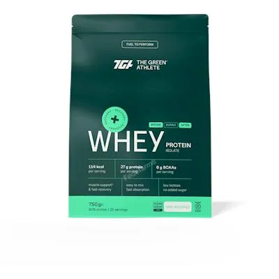 Whey protein isolate unflavoured 750 g, Tga The Green Athlete