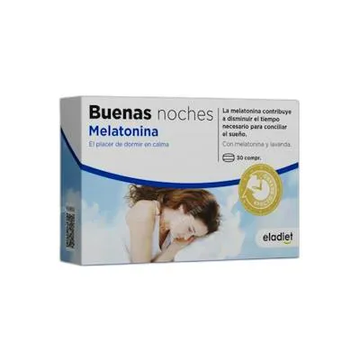 Boa noite melatonina 30 comprimidos, Eladiet