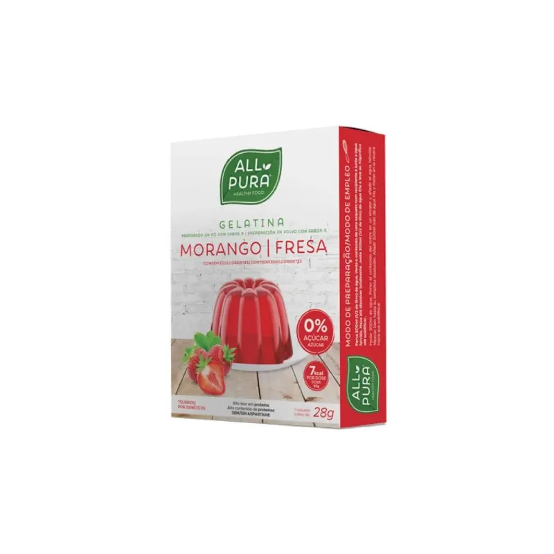Gelée fraise zéro 1 sachet 1 x 28 g, Allpura