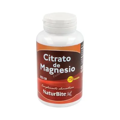 Citrato de magnesio 250 comprimidos, Naturbite