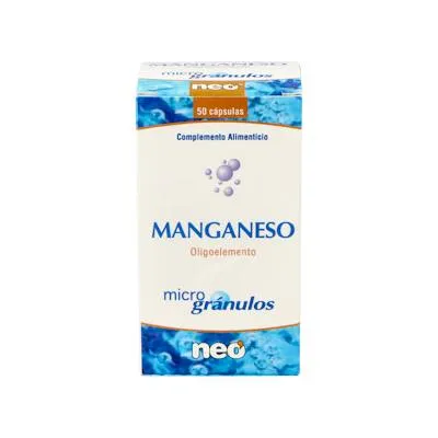 Manganeso microgranulos 50 cápsulas, Neo
