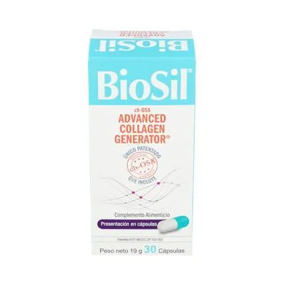 Generador de colágeno 30 cápsulas, Biosil