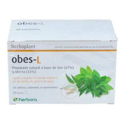 Infusión herboplant obes L laxante 20 sobres, Herbora
