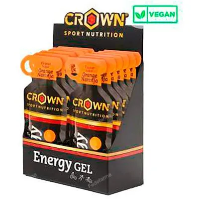 Energy gel naranja 12 x 40 g, Crown Sport Nutrition