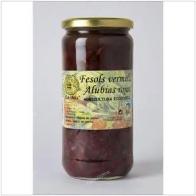 Alubias rojas cocidas BIO 700 g, Cal Valls
