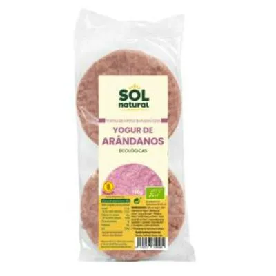 Tortas de arroz con yogur y arándano BIO 100 g, Solnatural