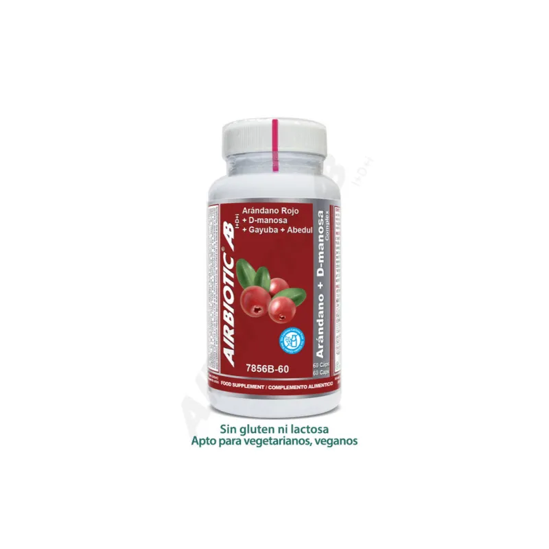 Arándano + d-manosa complex 60 cápsulas, Airbiotic